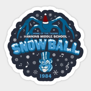 Hawkins '84 Snow Ball (worn) Sticker